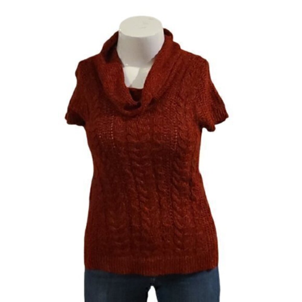 [Worthington] Red Cowl Neck Sweater - Size LP